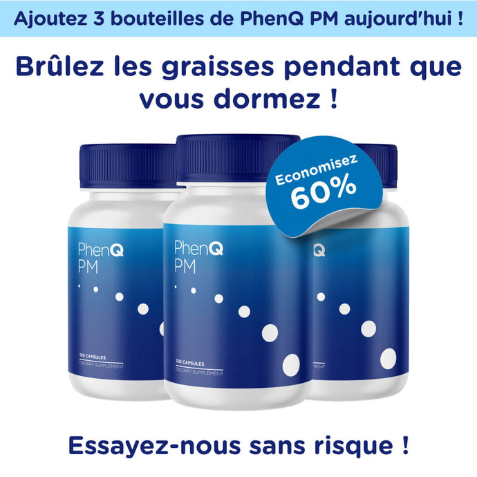 Vendredi noir : 3 bouteilles de PhenQ PM à 60% de réduction !
